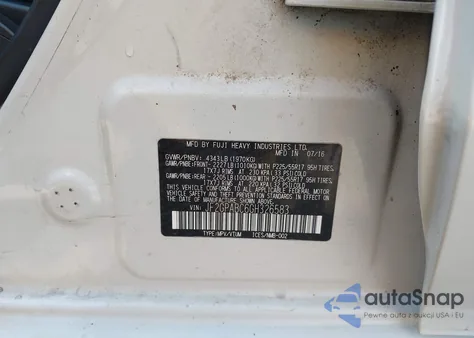 2016 Subaru Crosstrek 2.0I Premium из США, поврежденный, VIN JF2GPABC6GH326583